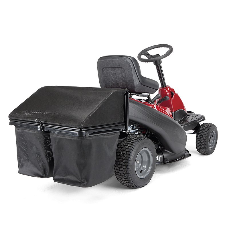 Grass catcher side discharge